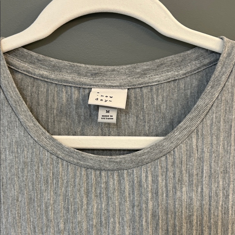 a new day Light Gray Sleeveless Ribbed Dress size medium - Picture 3 of 6